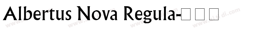 Albertus Nova Regula字体转换